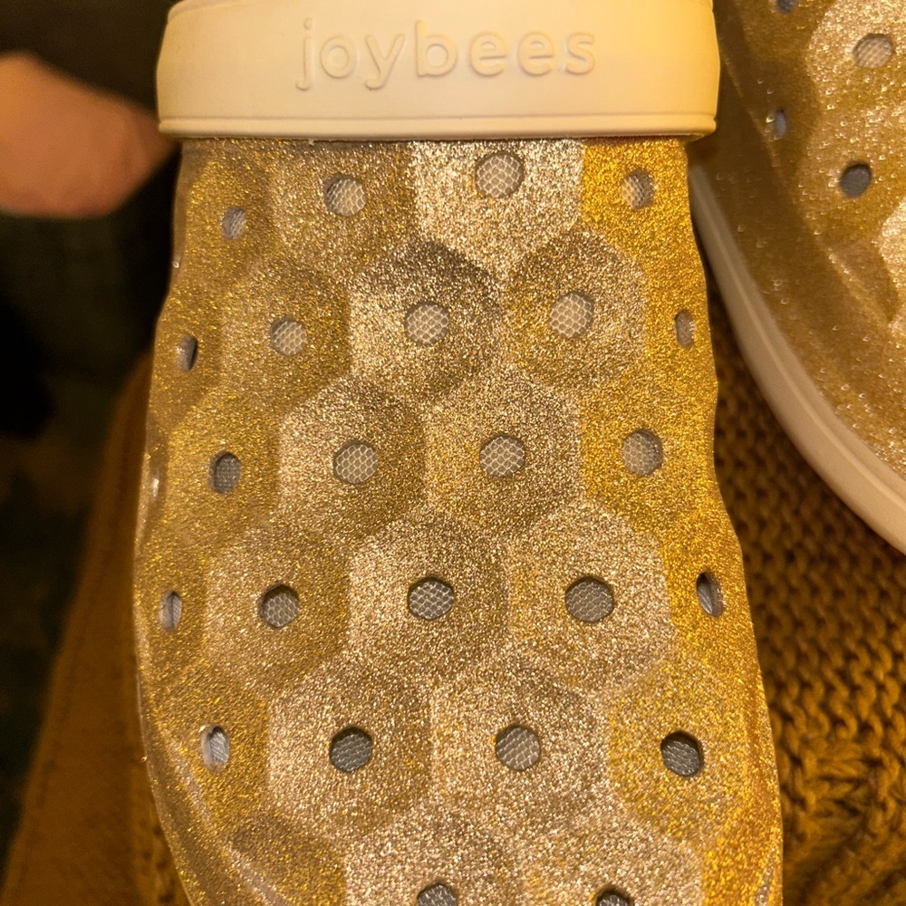 Joybees Gold Slip-On croc
